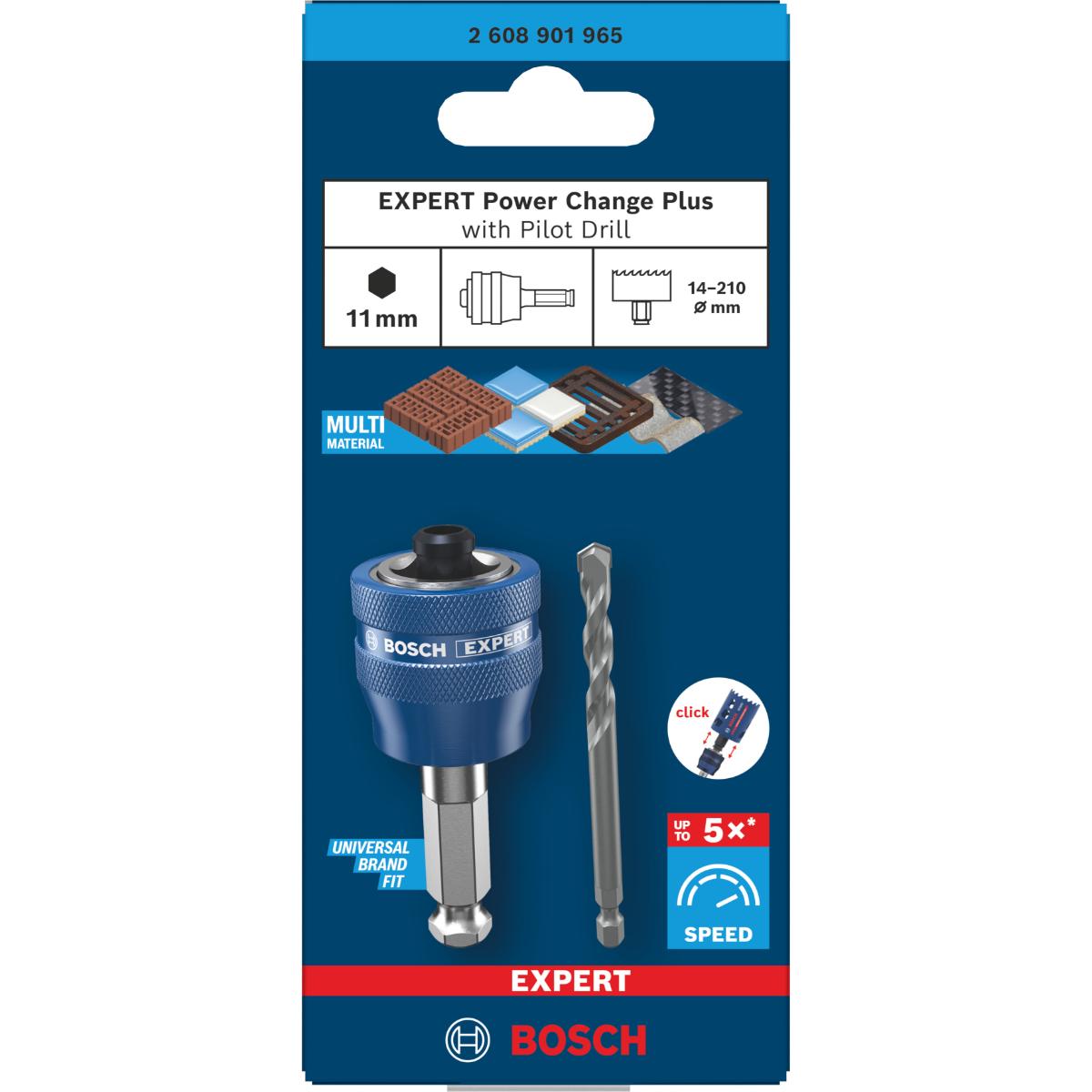 Bosch EXPERT Power Change Plus mit Zentrier, Ø8,5 x 60 x 105 mm, 2-teiliges Set