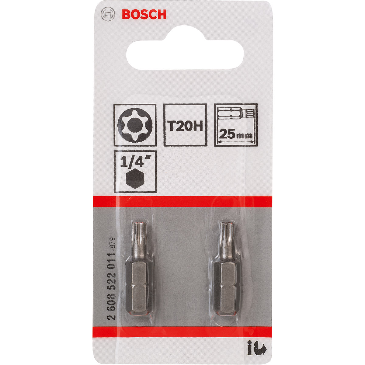 Bosch Security-Torx-Schrauberbit Extra-Hart, 25 mm, 2er-Pack