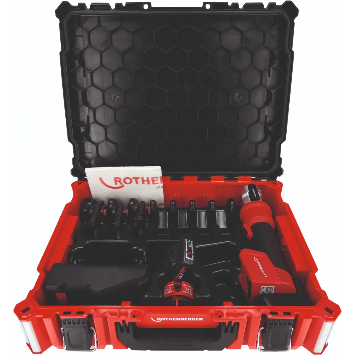 Rothenberger ROMAX NANO  iJAWs Set, M, 15-22-28mm, 2Ah, AMPShare