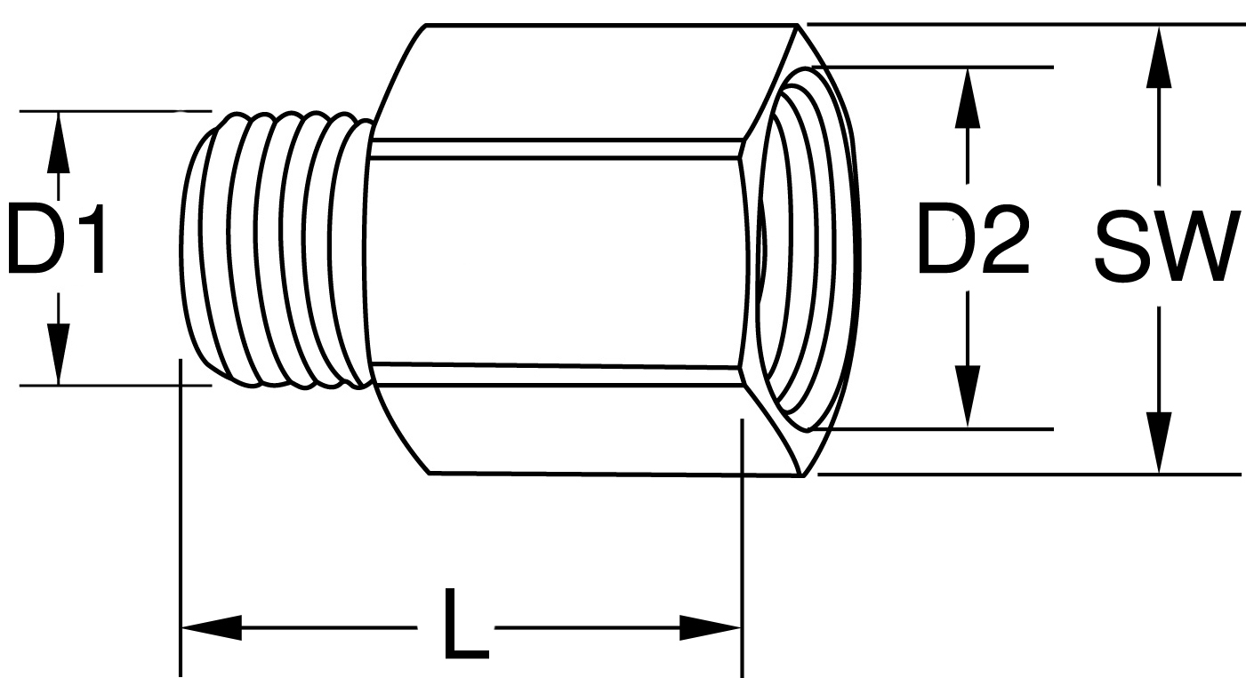 KS Tools Messing-Reduziernippel