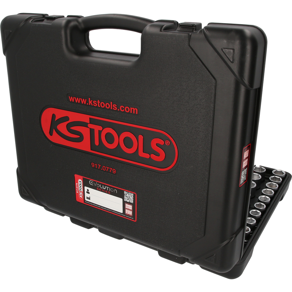 KS Tools 1/4"+3/8"+1/2" Steckschlüssel-Satz, 179-tlg