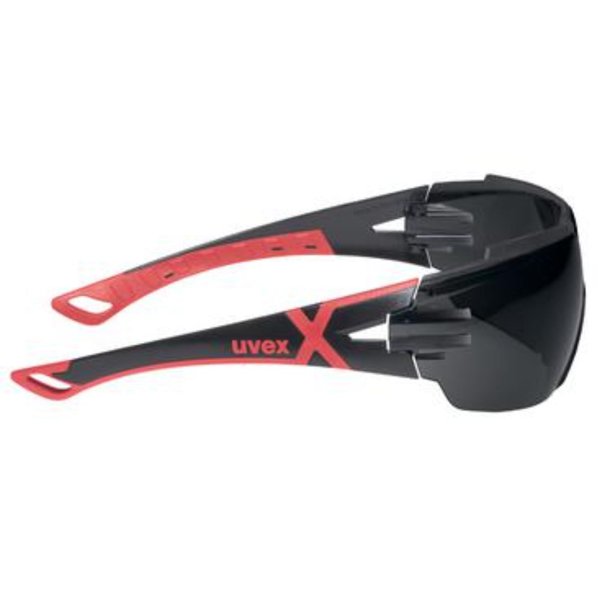 uvex Bügelbrille pheos cx2 Infrarotschutz 5,0 schwarz, rot