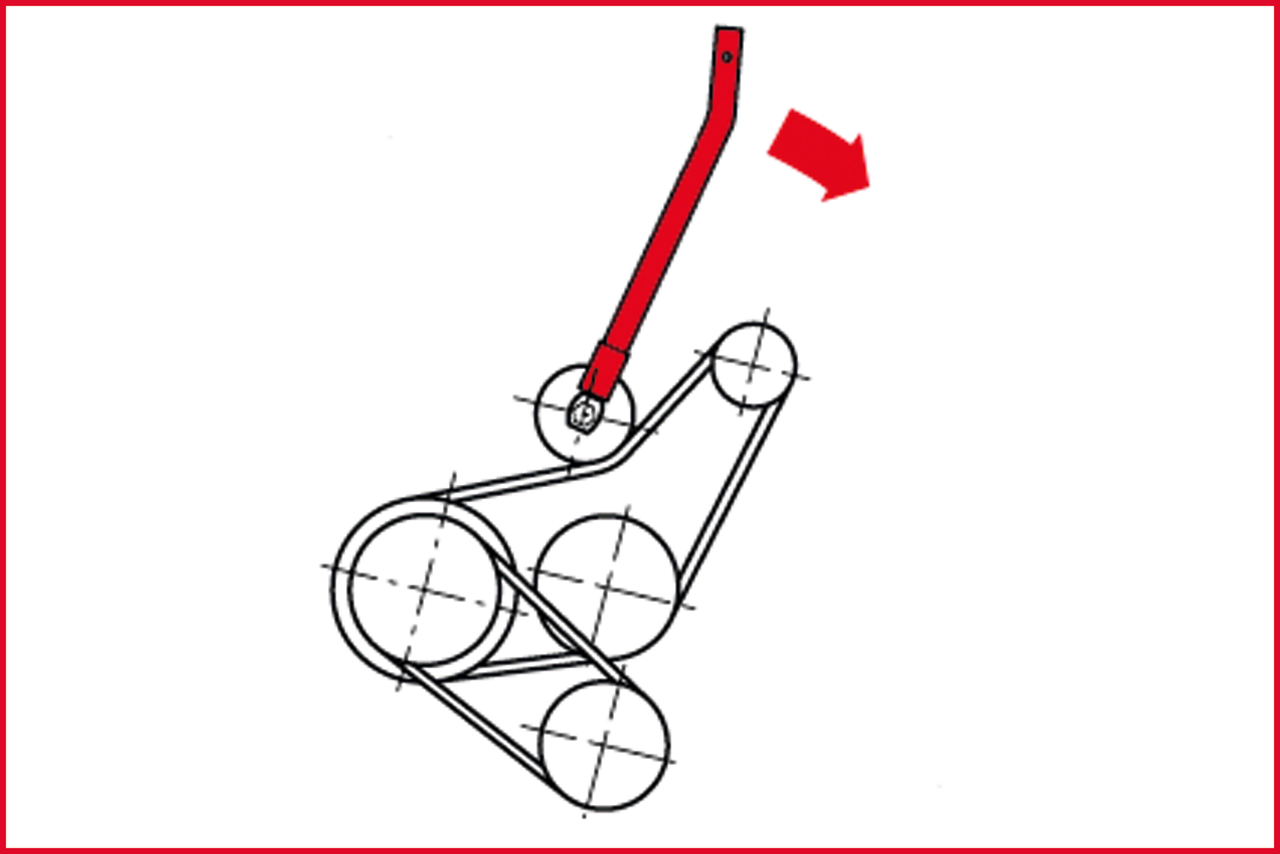 KS Tools Keilriemen-Spannhebel für VAG