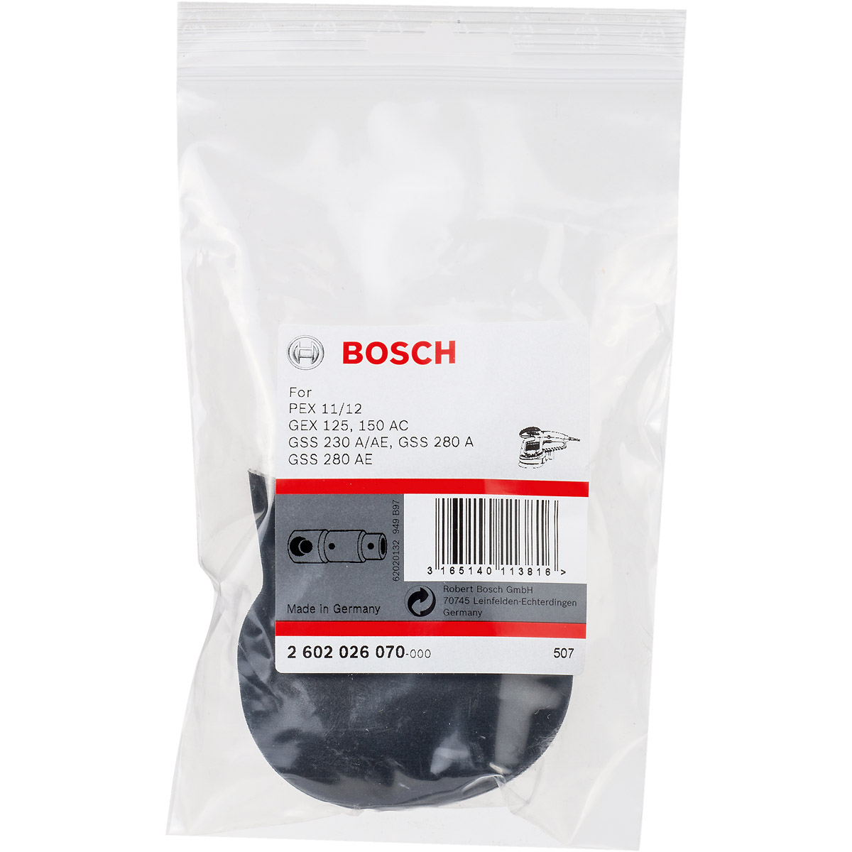 Bosch Handgriff für Exzenterschleifer, passend zu PEX 11, GEX 125, 150