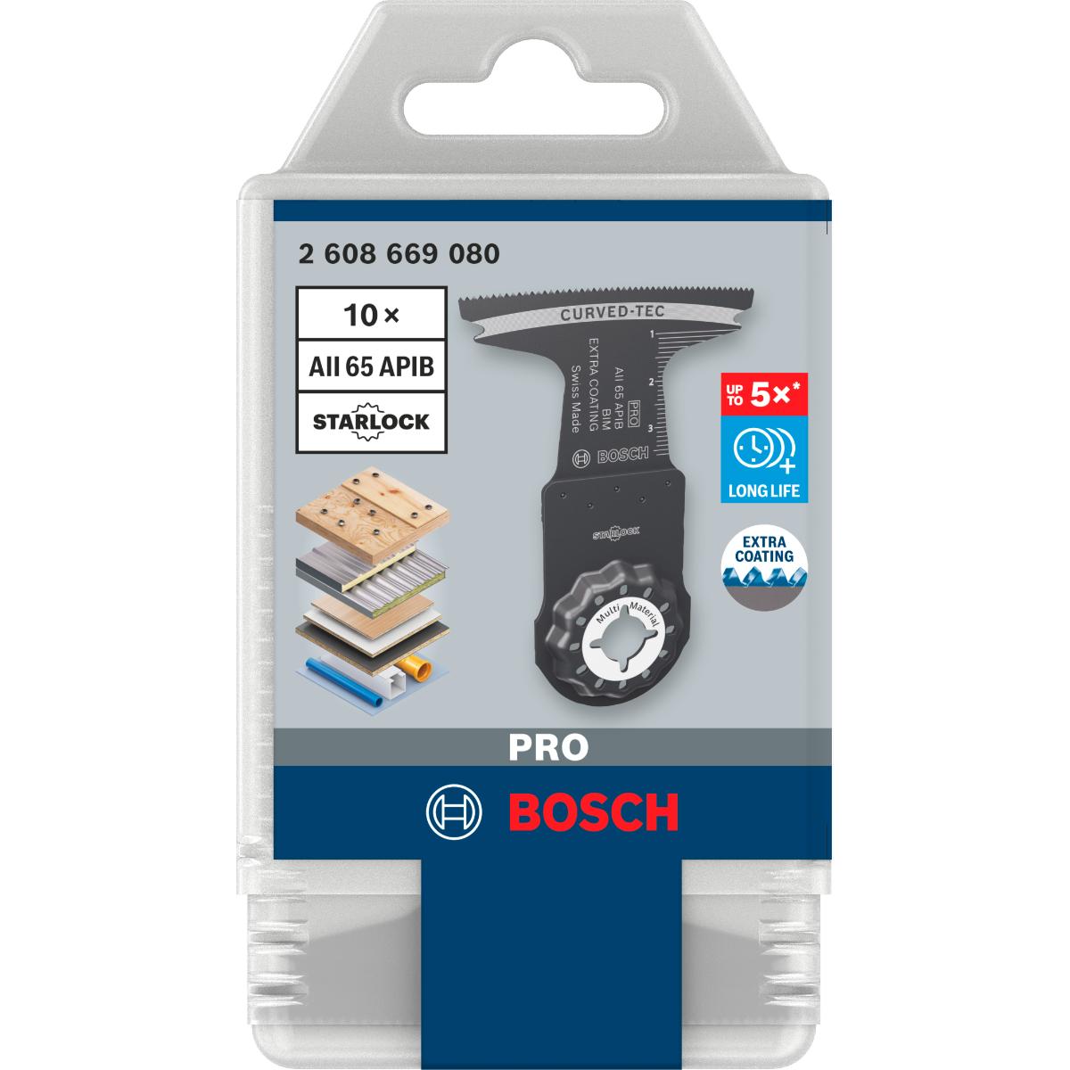 Bosch PRO AII 65 APIB Blatt für Multifunktionswerkzeuge,65 x 40 mm