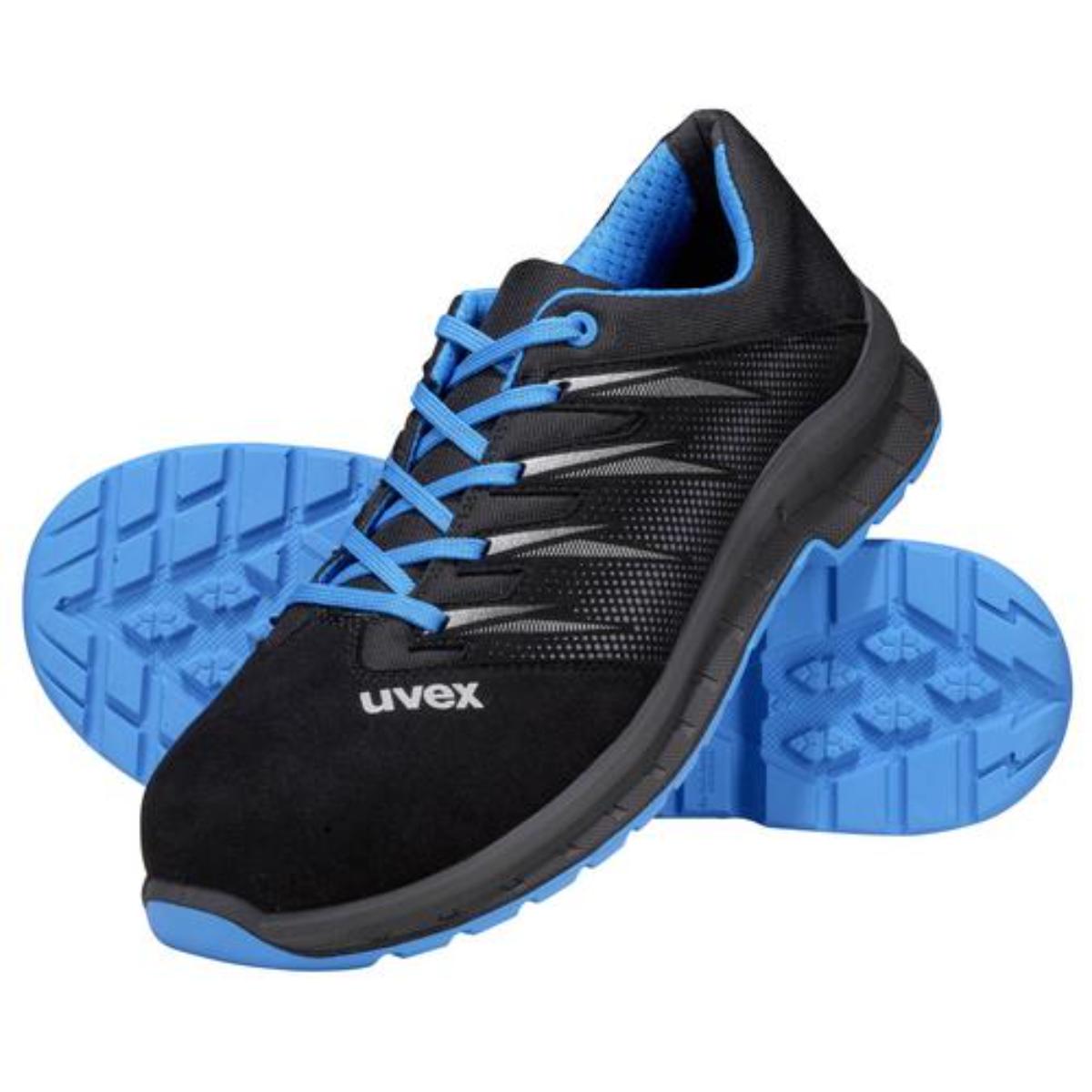 uvex 2 trend Sicherheitsschuh Halbschuhe S2, blau/schwarz