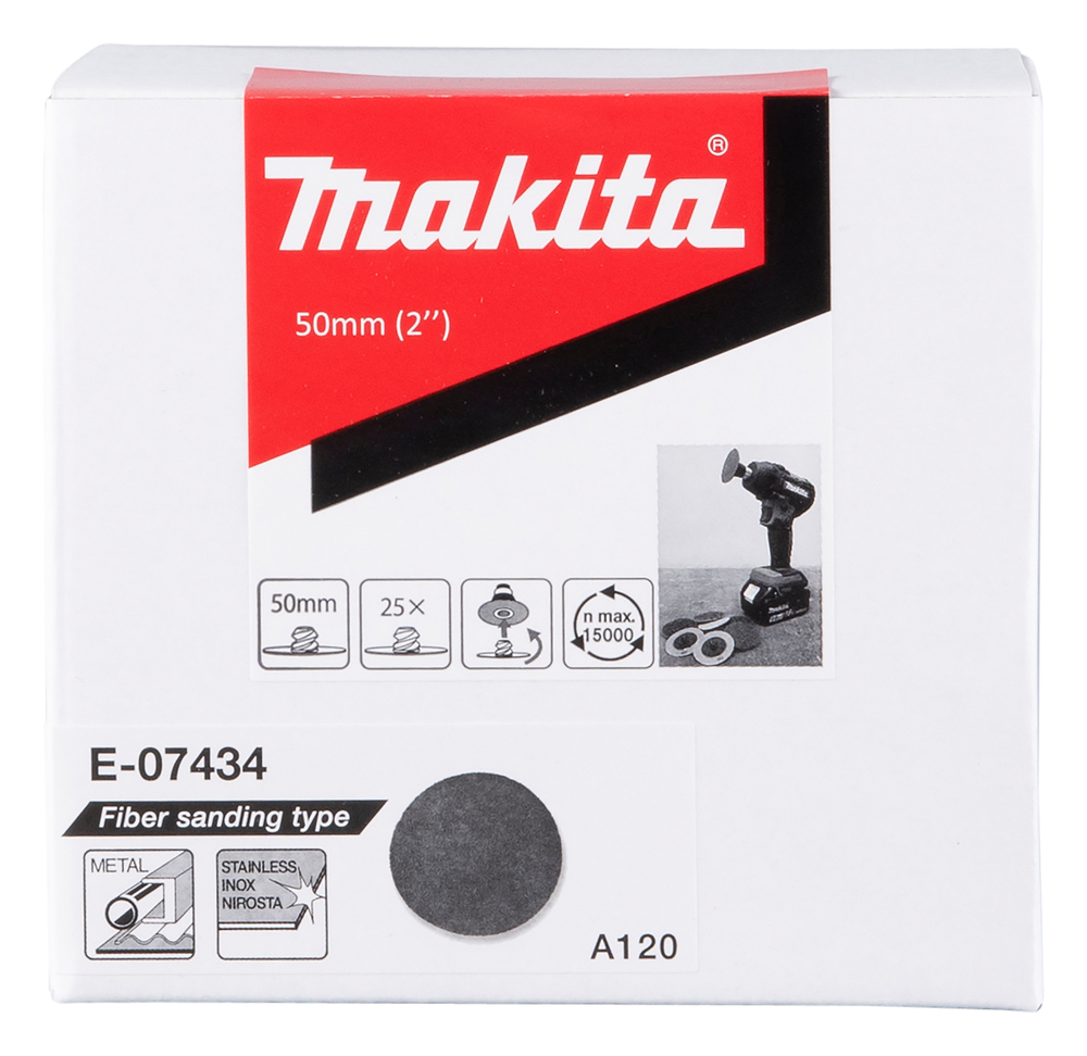 Makita Schleifscheibe, 50 mm - K120 - E-07434
