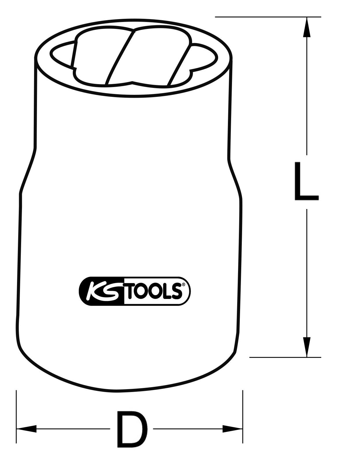 KS Tools 3/8" Spiral-Profil-Kraft-Stecknuss