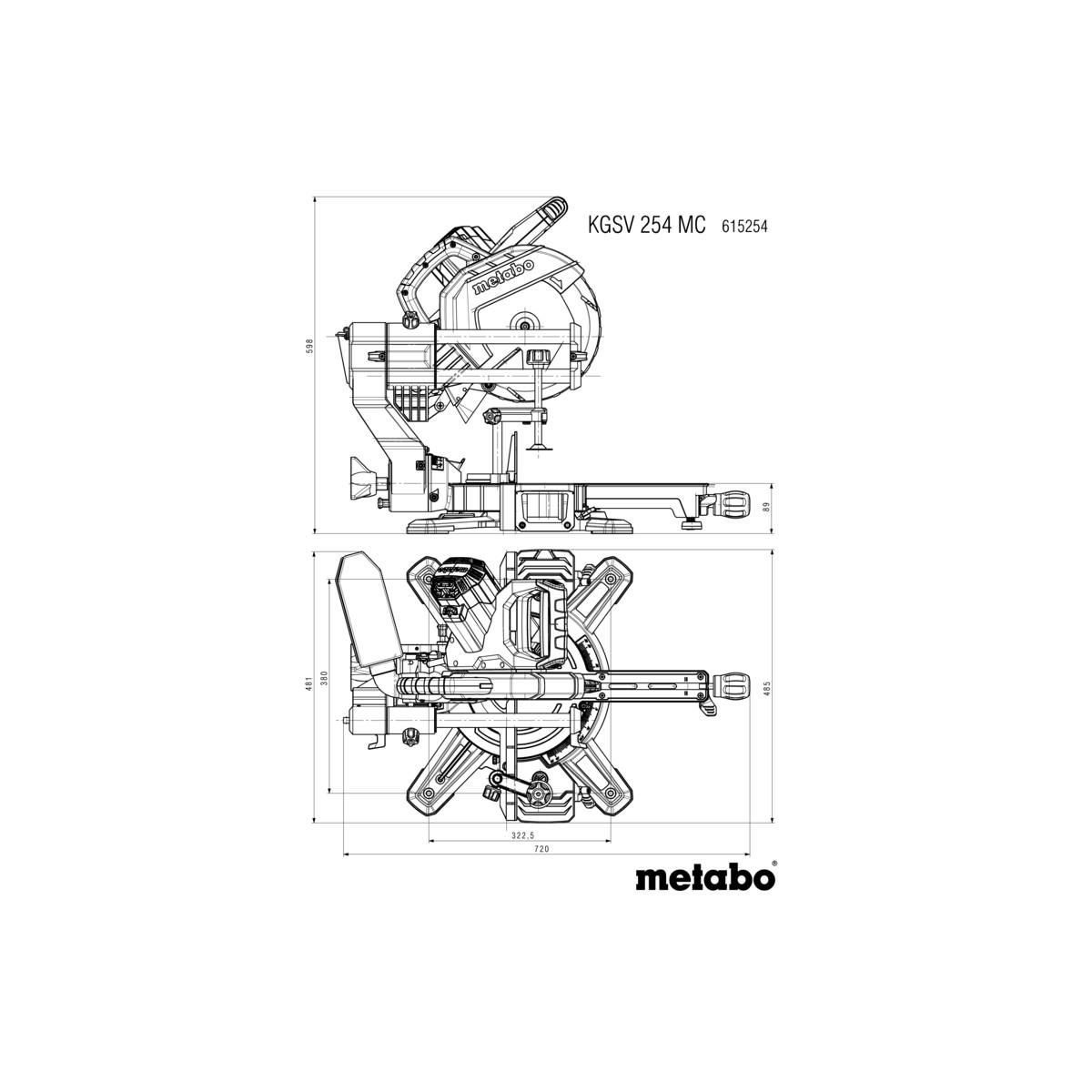 Metabo Kappsäge KGSV 216 MC