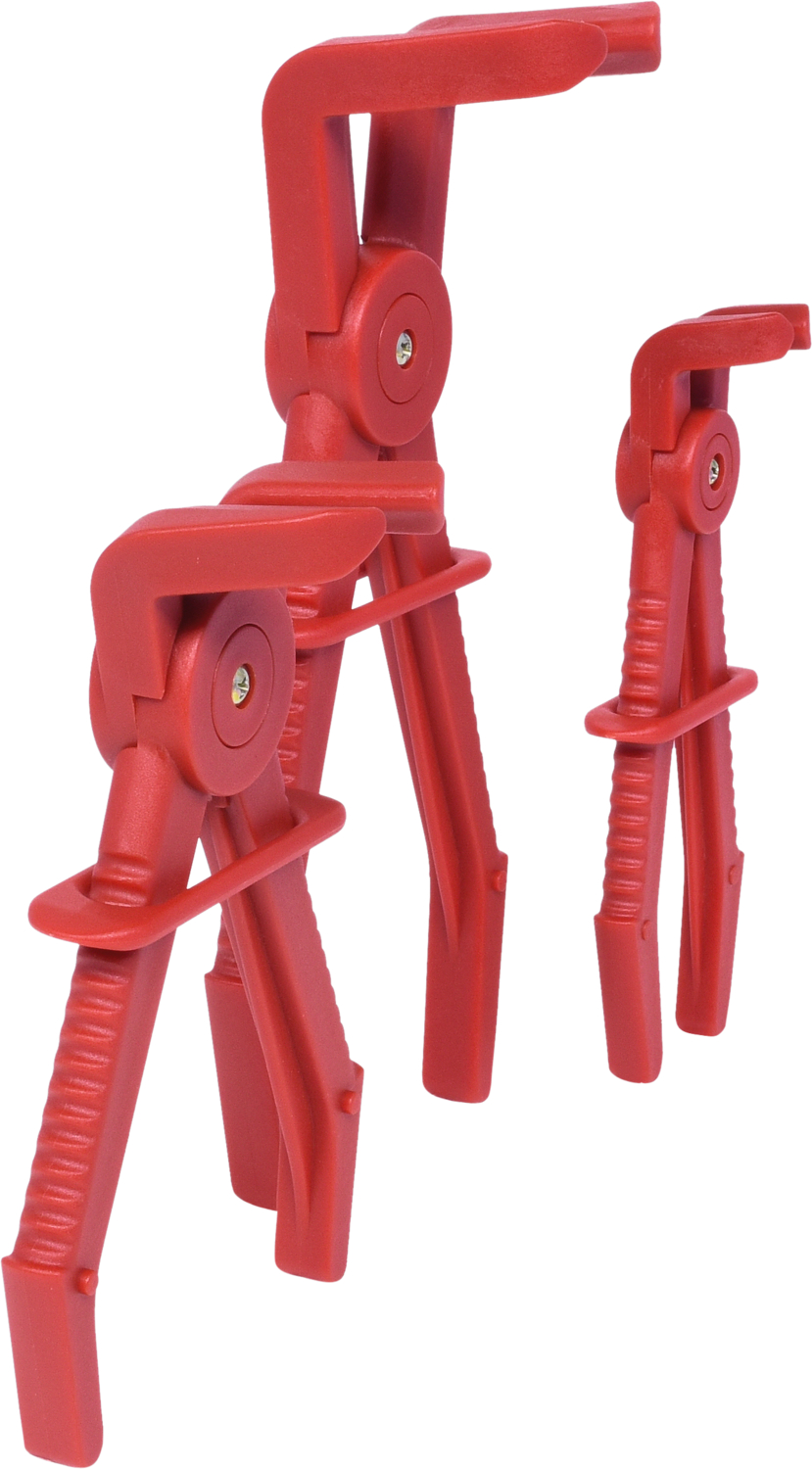 KS Tools Schlauch-Abklemm-Zangen-Satz 90°, 3-tlg