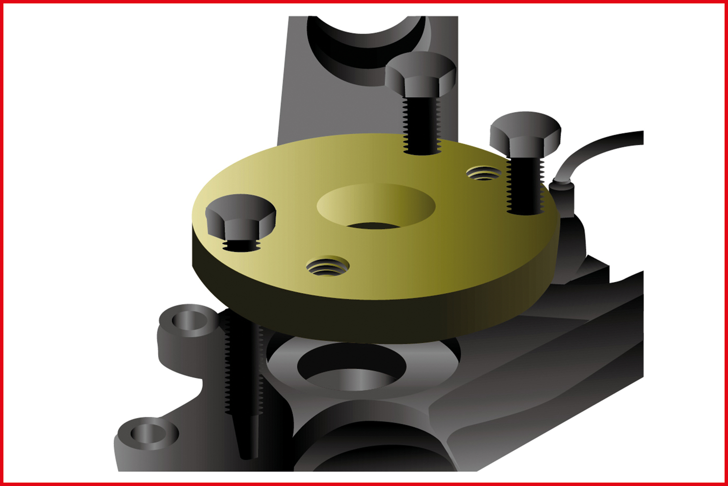 KS Tools Verstellbare Radlager-Platte