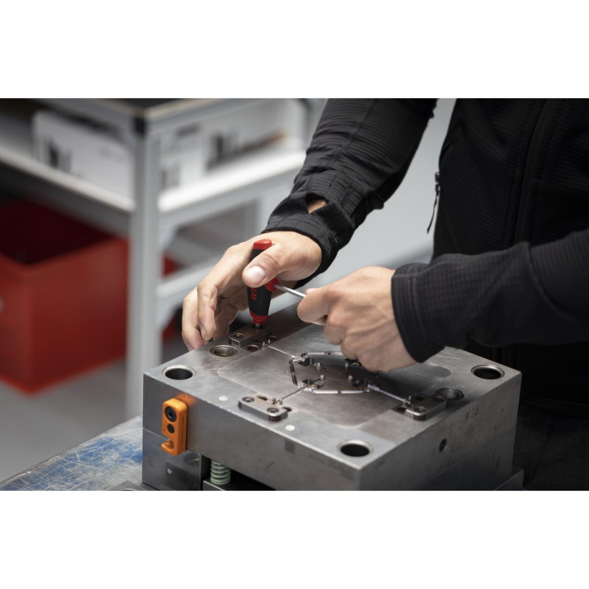 Wiha Stiftschlüssel mit Quergriff ComfortGrip Sechskant MagicRing mit Seitenabtrieb, mattverchromt - 10 Stück