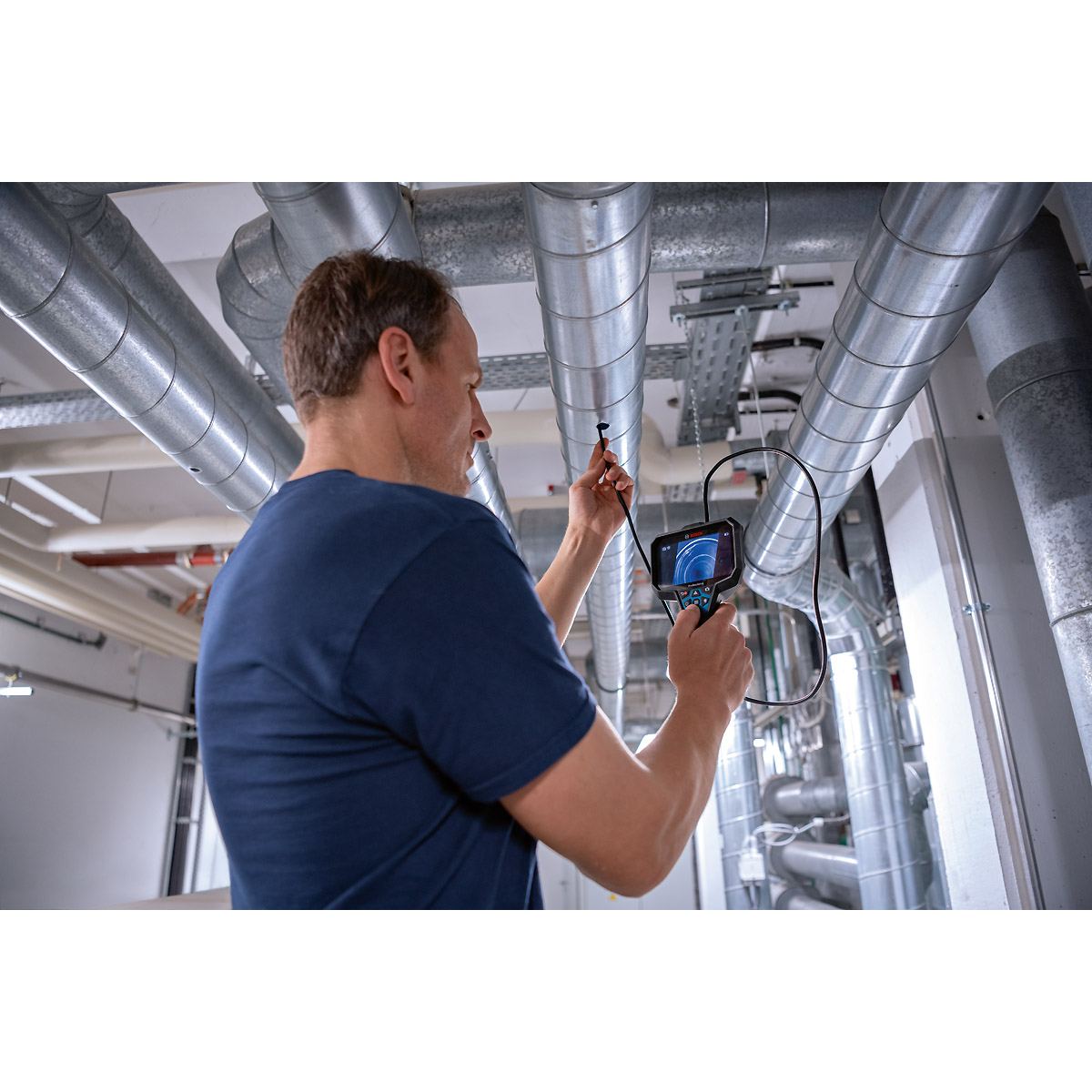 Bosch Inspektionskamera GIC 12V-5-27 C, 1 x Akku GBA 12V 2.0Ah, L-BOXX