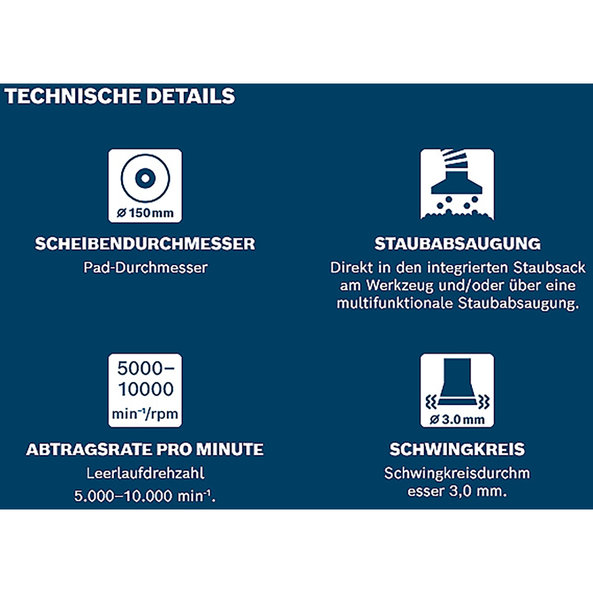 Bosch Akku-Exzenterschleifer GEX 18V-150-3