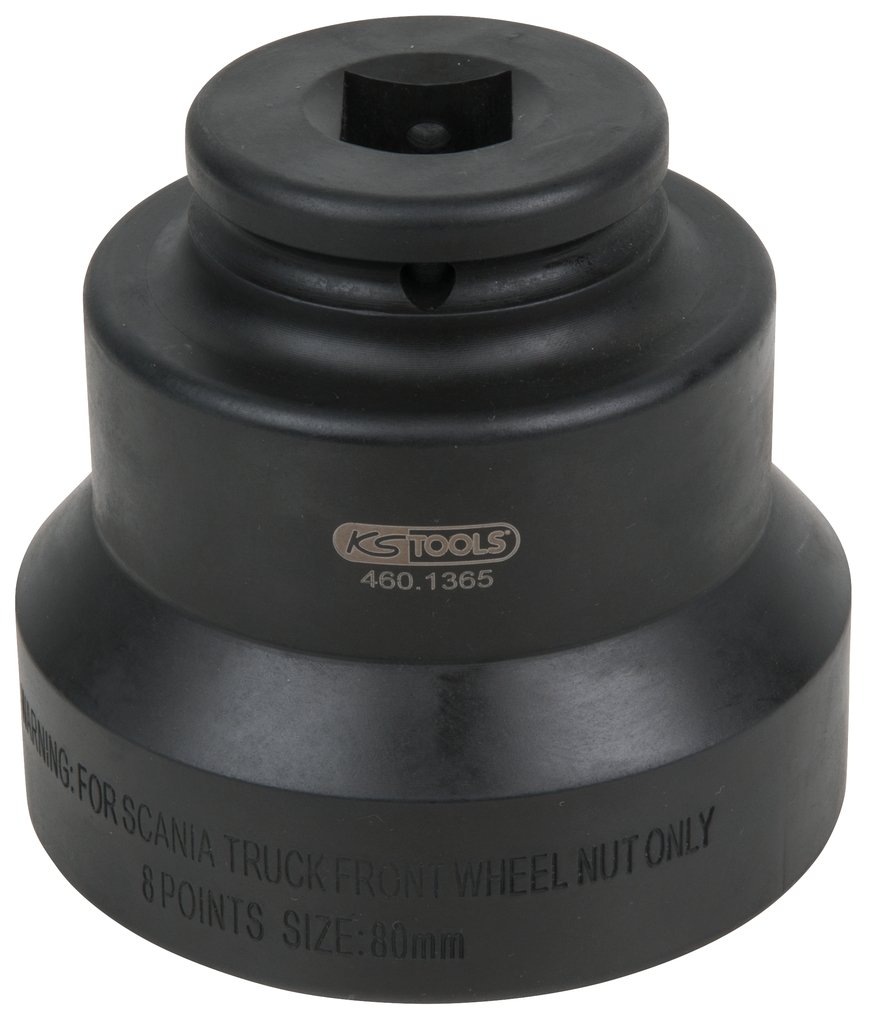 KS Tools 3/4" Achsmuttern-Schlüssel, 8-kant, für Scania, 80 mm