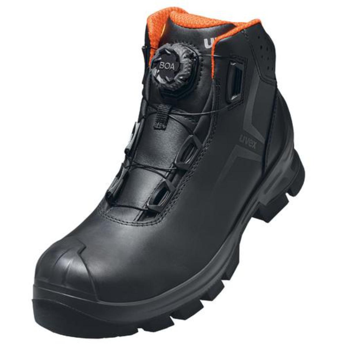 uvex 2 MACSOLE Sicherheitsschuh Stiefel S3, schwarz/orange