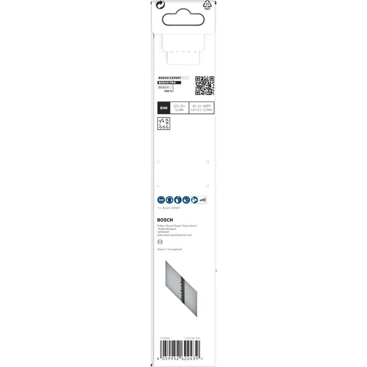 Bosch PRO Thick Metal precise S1137HBF Blatt,1,1 x 25 x 225 mm