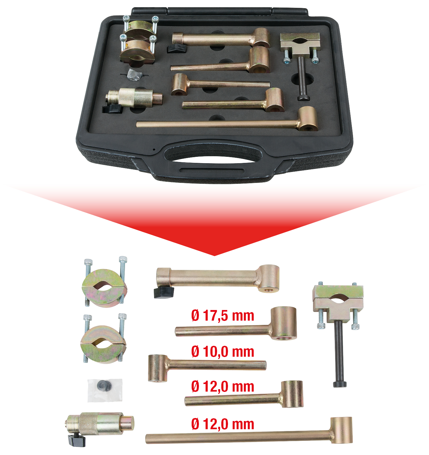 KS Tools Spurstangenlehren-Satz, 9-tlg