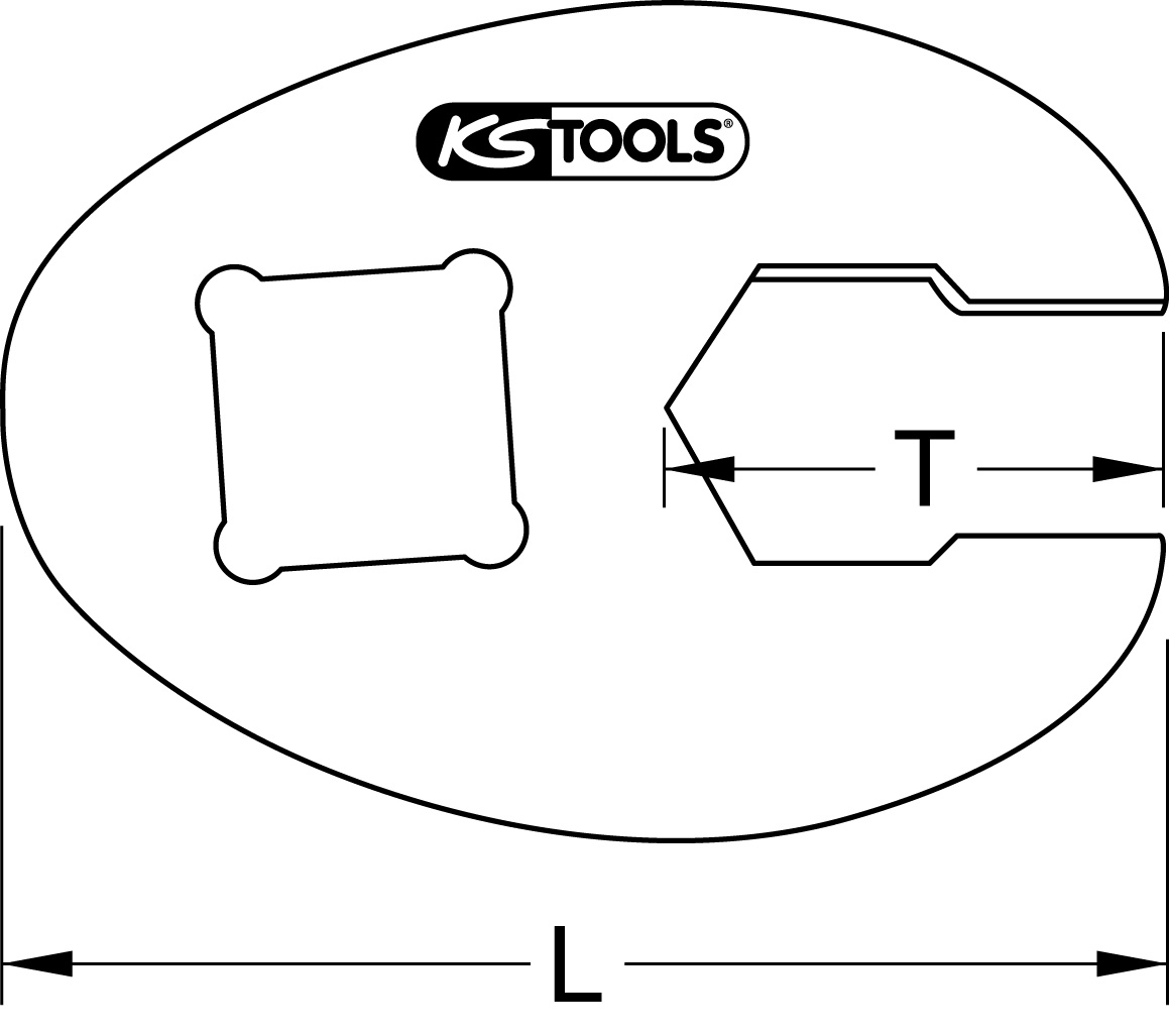 KS Tools 3/8" Sechskant-Einsteck-Maulschlüssel