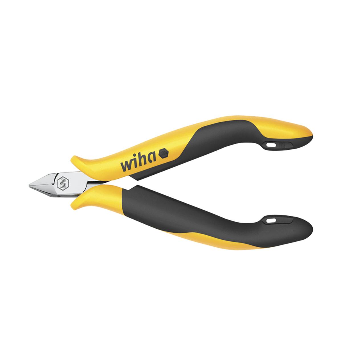Wiha Seitenschneider Professional ESD schmaler, spitzer Kopf ohne Wate - 5 Stück
