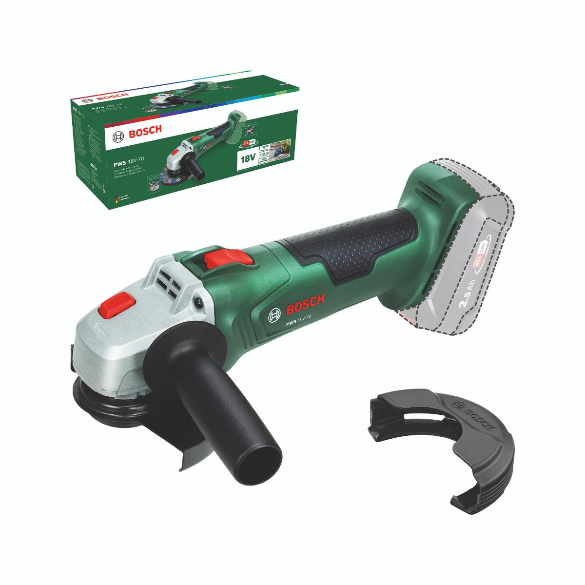 Bosch Akku-Winkelschleifer PWS 18V-70