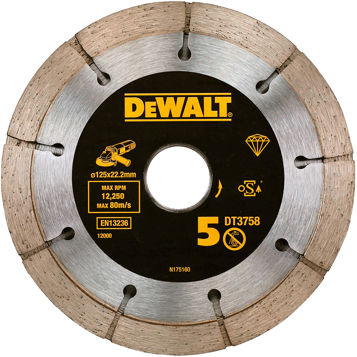 DEWALT EXTREME Diamanttrennscheibe Sandwich 125mm