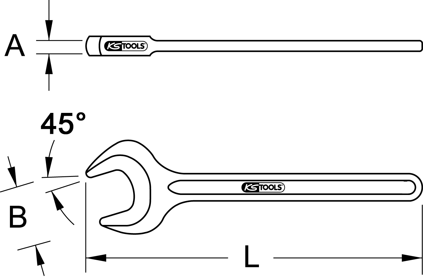 KS Tools BRONZEplus Zugmaulschlüssel 