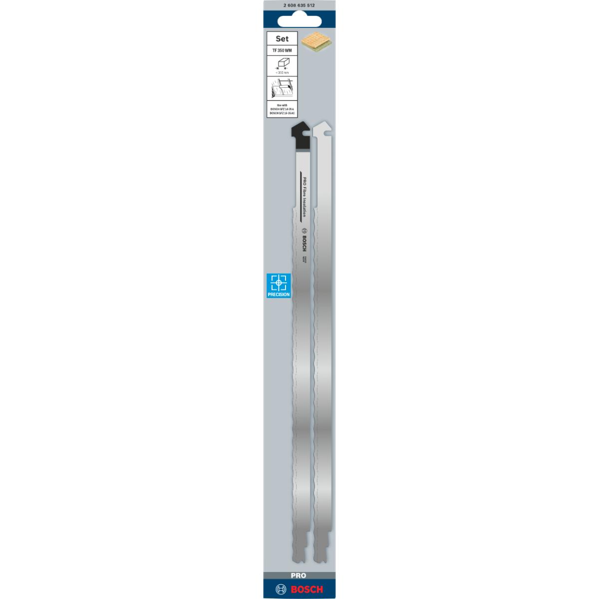 Bosch PRO Messer-Set TF 350 WM, 2-teilig, für Isolationsmaterialien