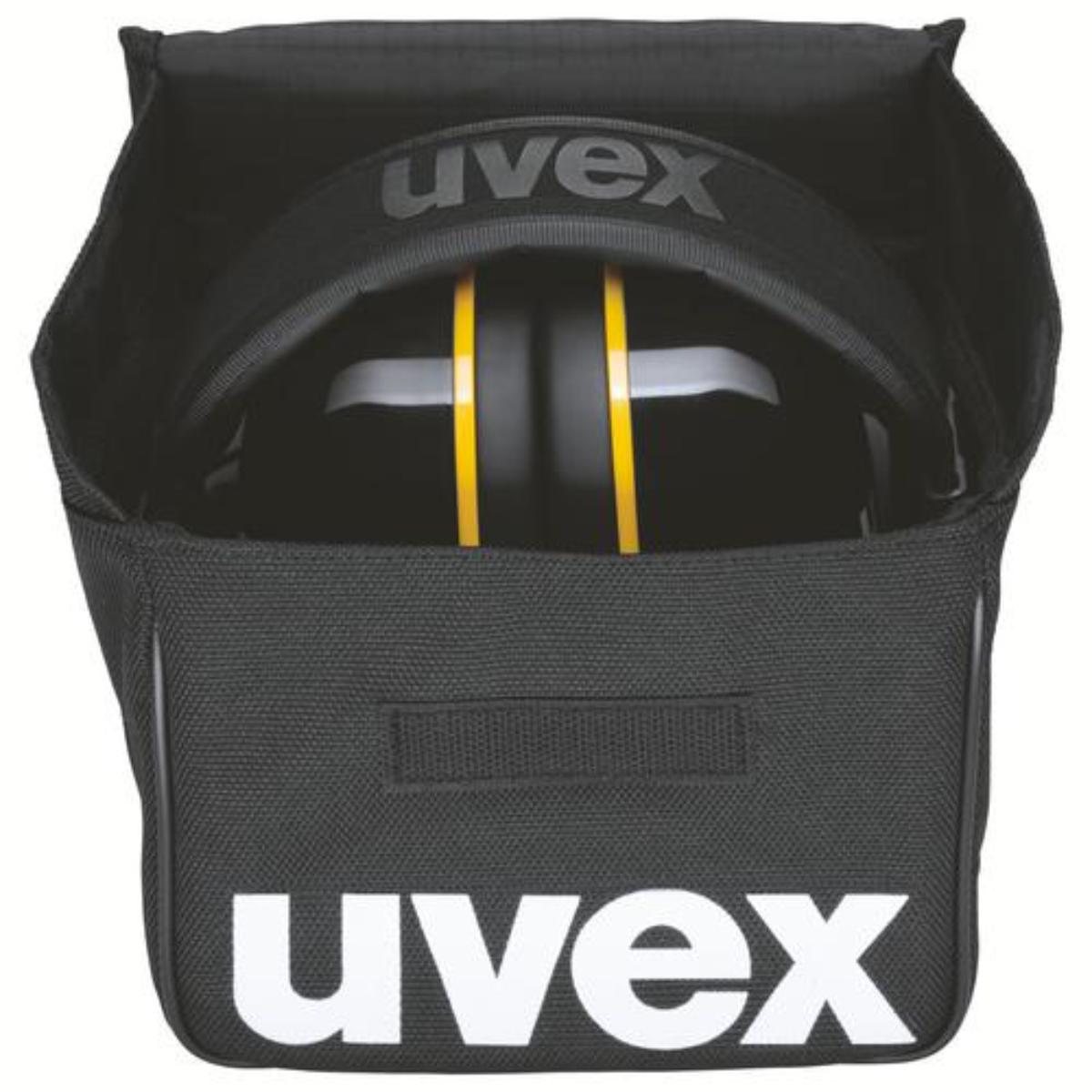 uvex K20 Kapselgehörschutz schwarz/ gelb SNR 33 dB