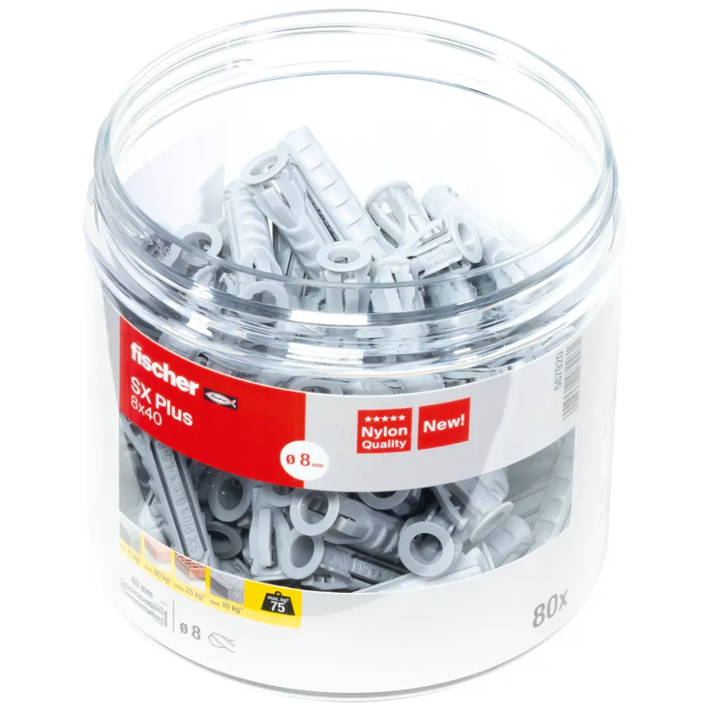 Fischer Spreizdübel SX Plus 8x40 Dose (80)