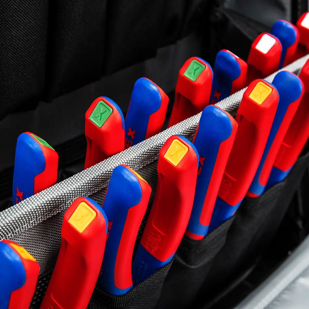 KNIPEX ColorCode Clips gelb (10 Stück) 21 mm