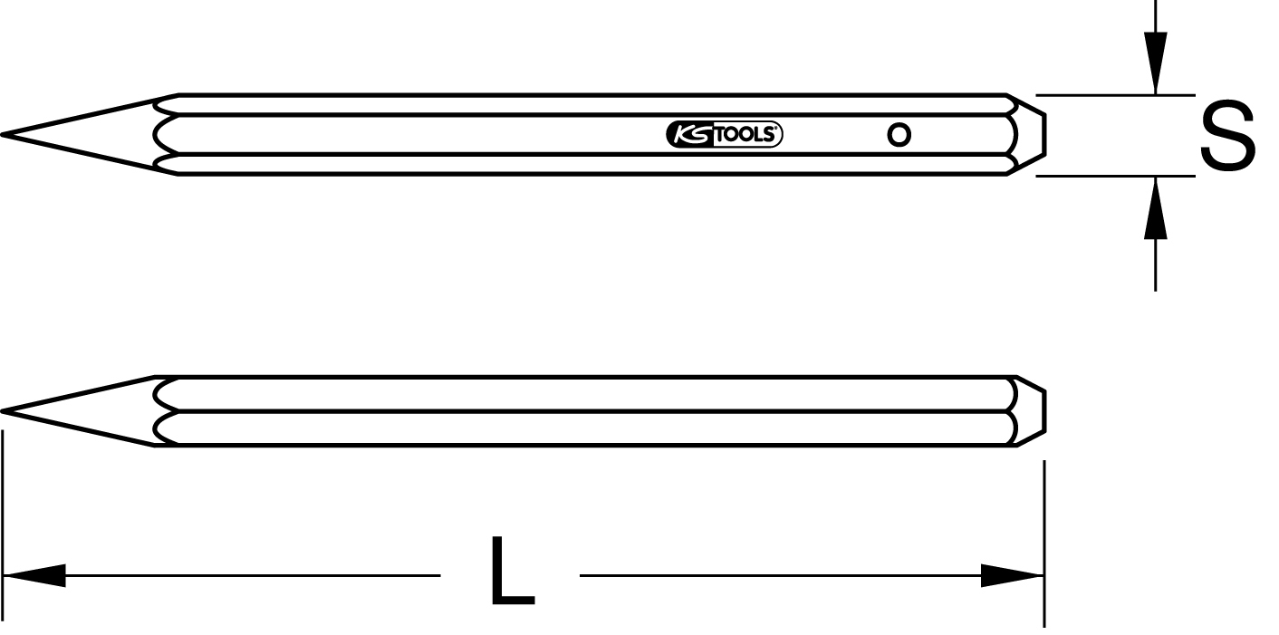 KS Tools BRONZEplus Spitzmeißel