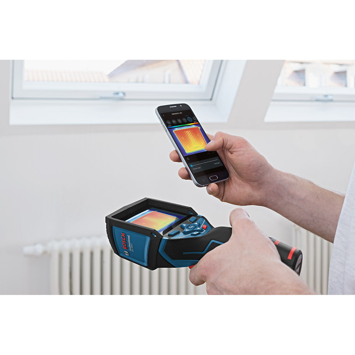 Bosch Wärmebildkamera GTC 400 C, mit 1 x 1,5 Li-Ion Akku, L-BOXX