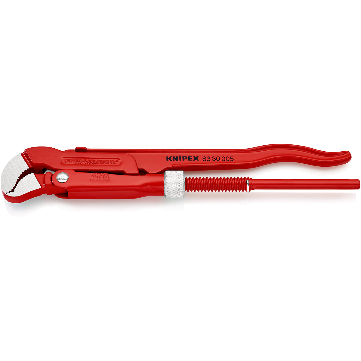 KNIPEX Rohrzange S-Maul 245 mm rot pulverbeschichtet