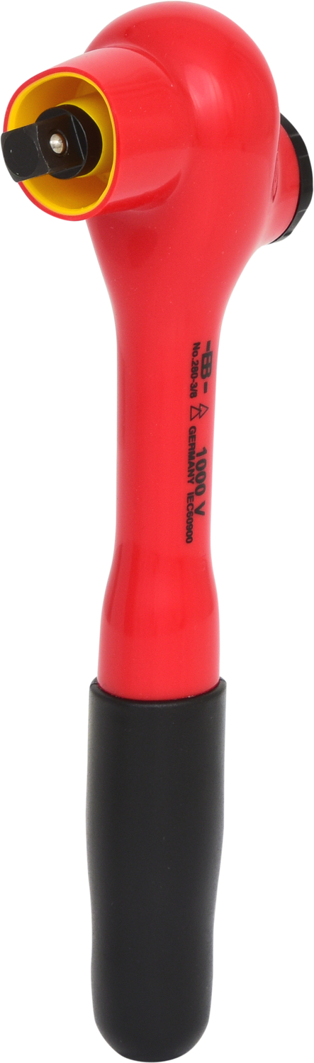 KS Tools 3/8" Umschaltknarre mit Schutzisolierung, 32 Zahn