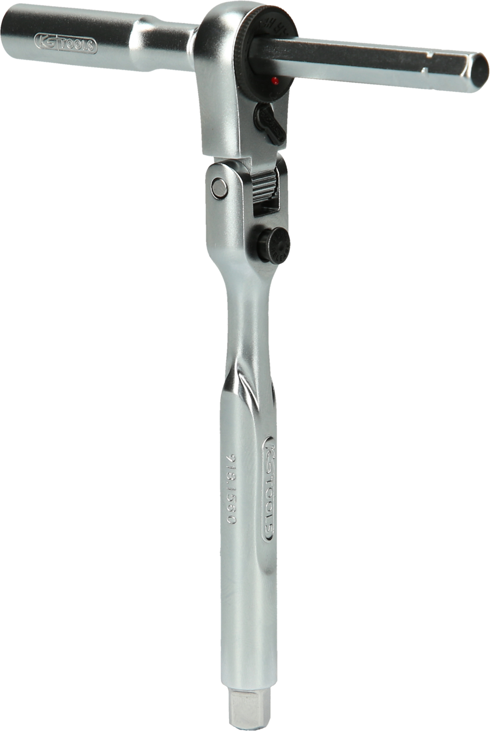 KS Tools 1/4" Bit-Gelenk-Umschaltknarren-Satz mit Steckadapter für Stecknüsse, 3-tlg