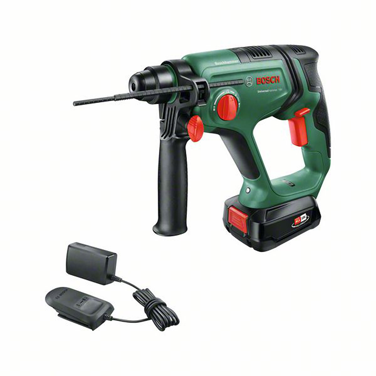 Bosch UniversalHammer 18V, 1 Akku PBA 18 V 2,5 Ah W-B, Ladegerät und Koffer