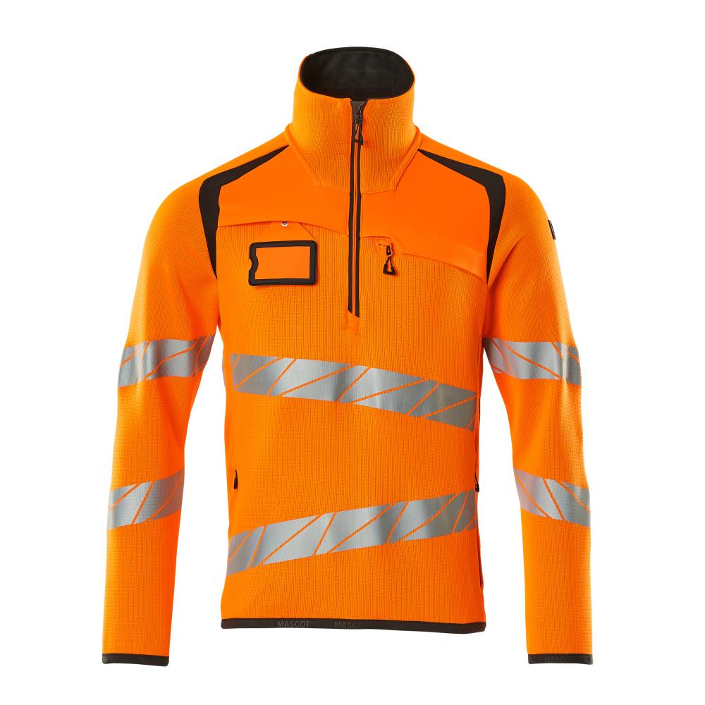 MASCOT Herren Strickpullover mit kurzem Reißverschluss ACCELERATE SAFE