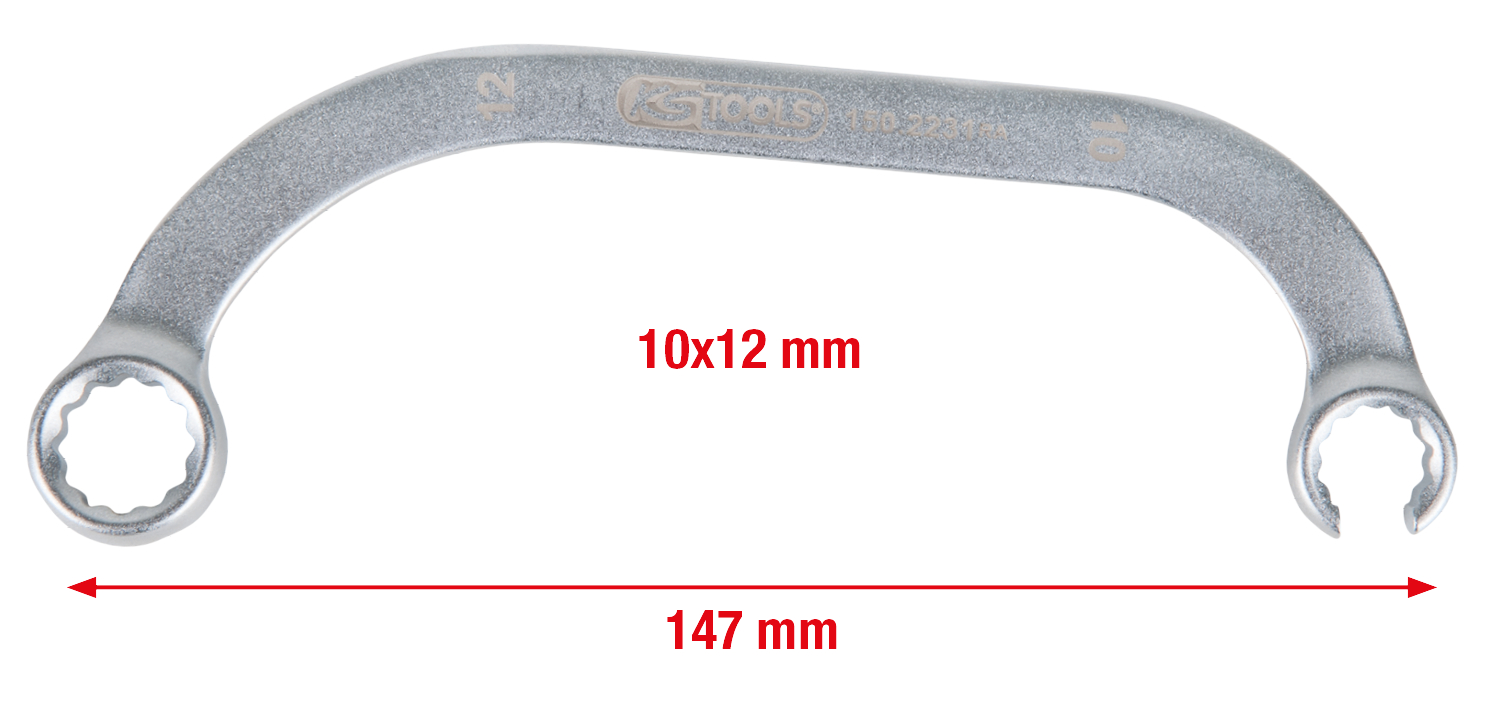 KS Tools Turbolader Spezial-Schlüssel für VAG, 10 x 12 mm