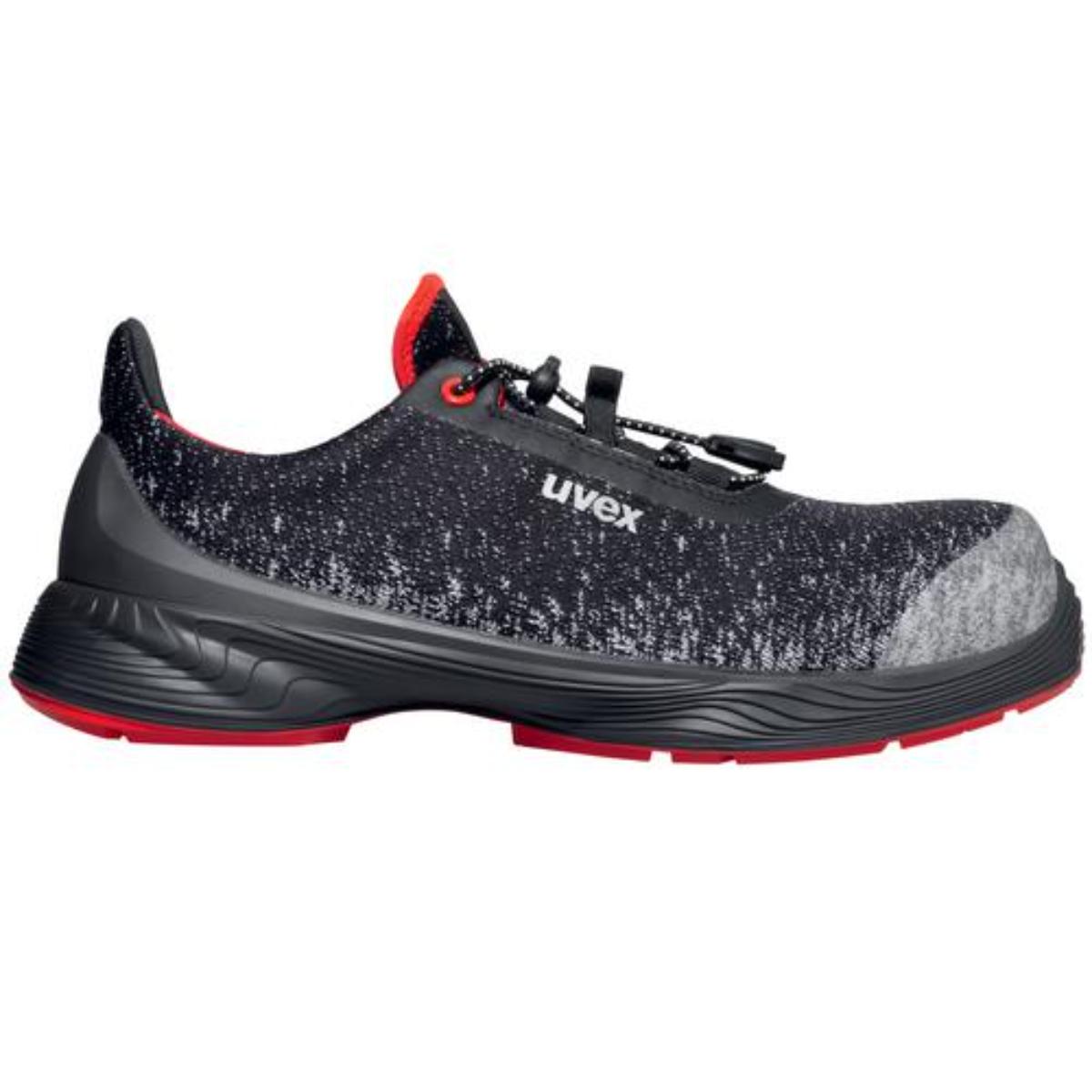 uvex 1 G2 Sicherheitsschuh Halbschuhe S1, schwarz/rot