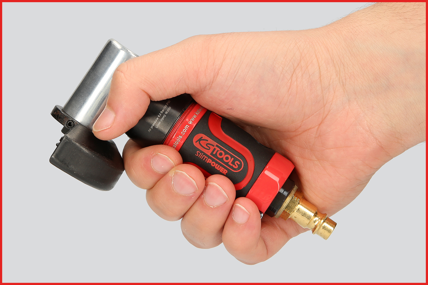KS Tools 1/4" SlimPOWER Mini-Druckluft-Stab-Trennschleifer, kurz