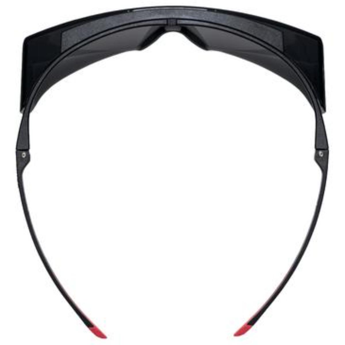 uvex Überbrille super f OTG Infrarotschutz 5,0 schwarz, rot