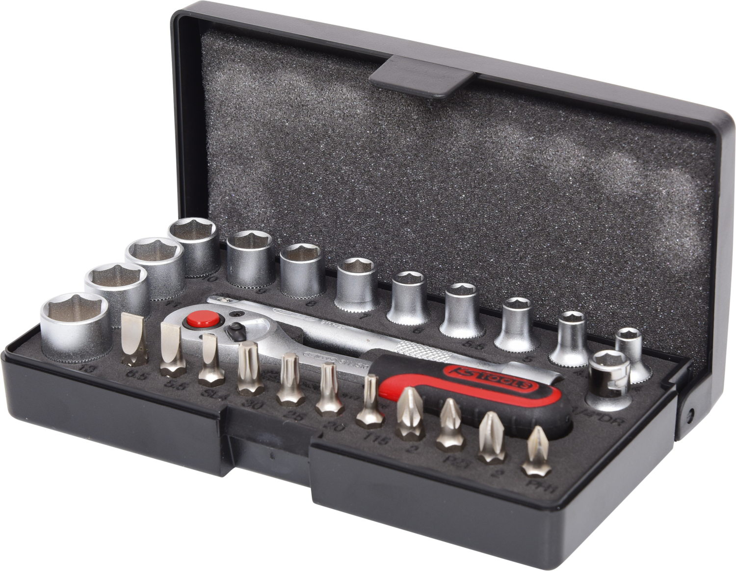 KS Tools 1/4" Steckschlüssel-Satz, 26-tlg