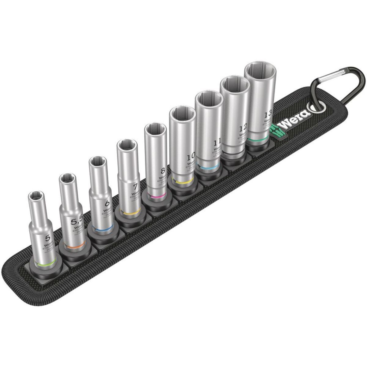 Wera Belt A Deep 1 Steckschlüsseleinsatz-Satz, 1/4"-Antrieb, 9-teilig