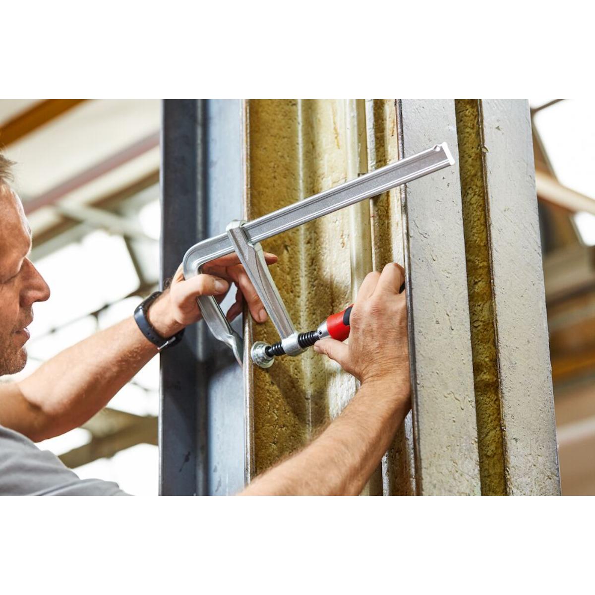 Bessey Original Ganzstahl-Schraubzwinge GZ mit Klappgriff