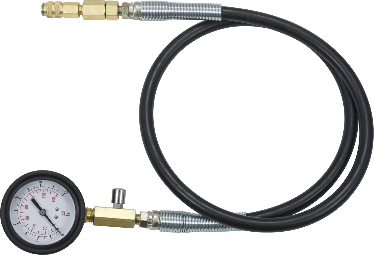 KS Tools Manometer mit Schlauch, 10 bar