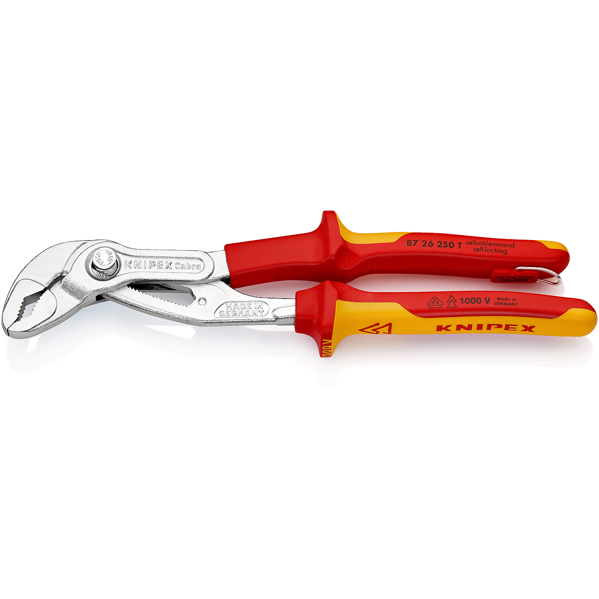 KNIPEX Cobra VDE Hightech-Wasserpumpenzange, isoliert 250 mm verchromt isoliert