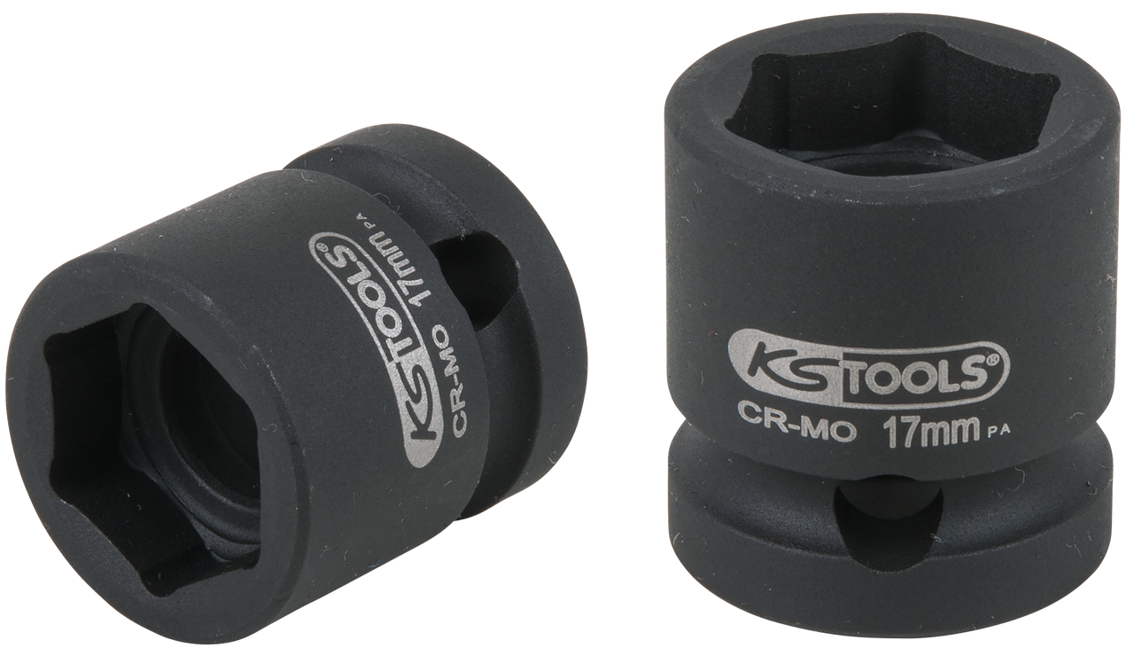 KS Tools 1/2" Sechskant-Kraft-Stecknuss, extra kurz, 17,0 mm