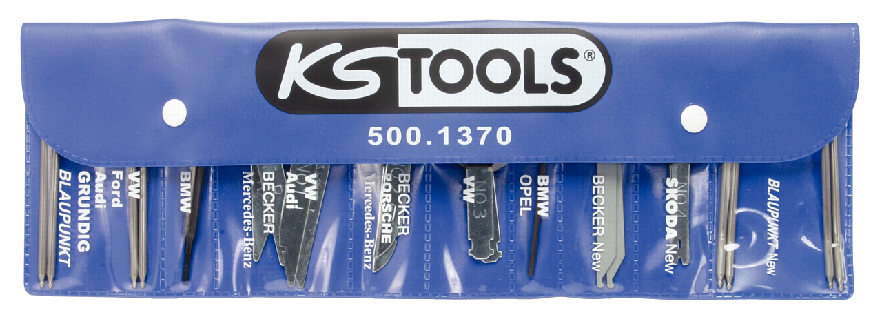 KS Tools Radio--Navigationssystem Demontage und Montage-Satz, 18-tlg