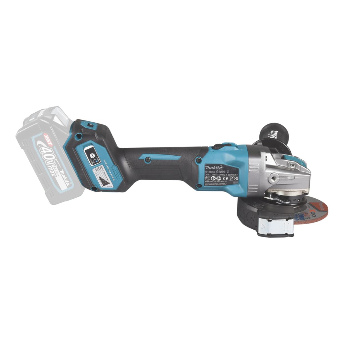 Makita Akku-Winkelschleifer 40V max. (ohne Akku, ohne Ladegerät) GA041GZ
